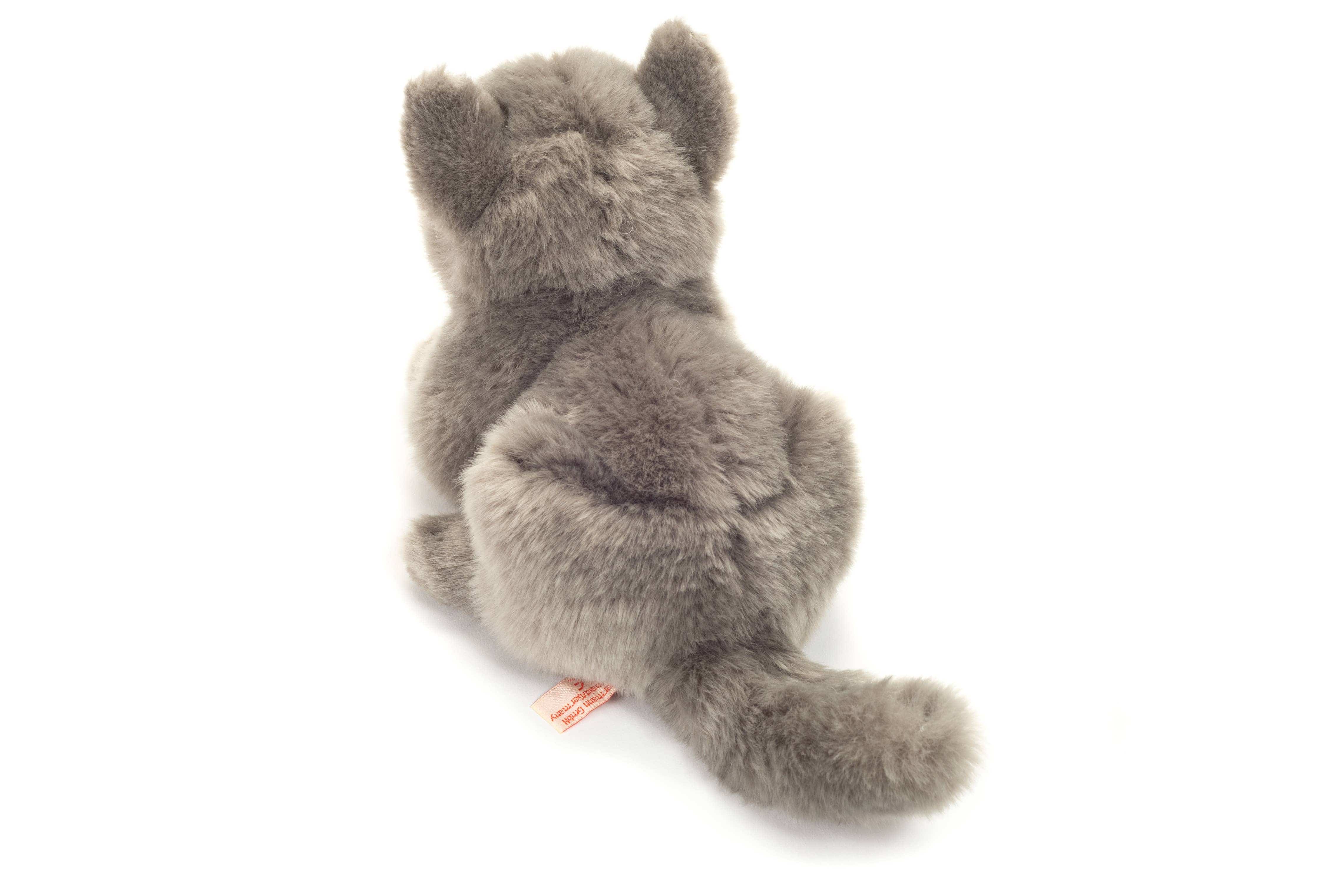 British Shorthair Blue Kitten lying down 20 cm - plush toy by Teddy Hermann、mySite、g9winljtr
