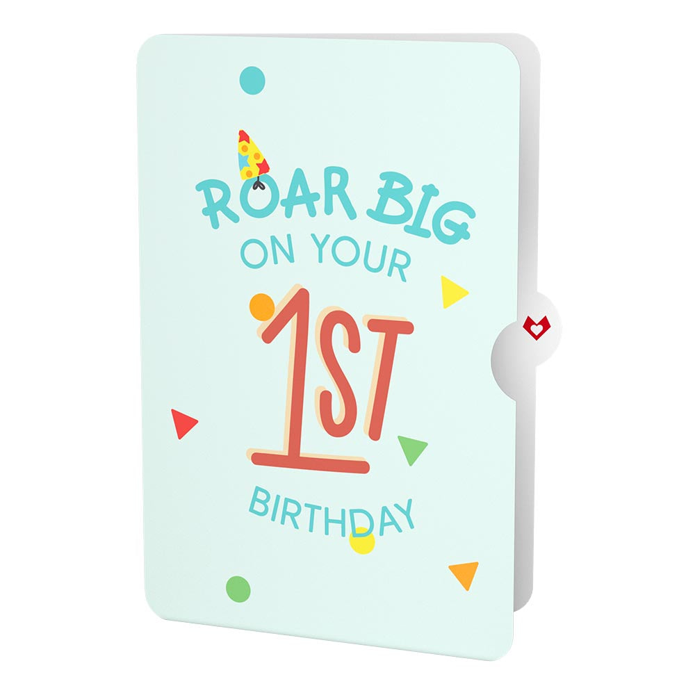 Dinosaurs 1st Birthday Pop-Up Card and Sentiment Set、mySite、solidvoid