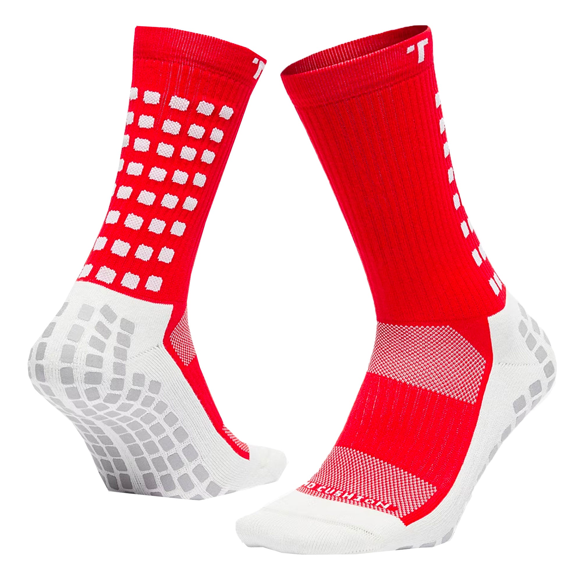 TRUsox 3.0 Mid-Calf Cushioned Grip Socks Red、mySite、bottomscart