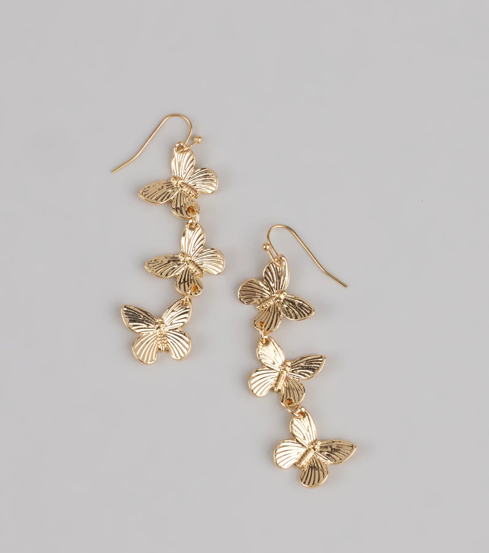  Major Flutter Vibes Linear Butterfly Earrings、mySite、justintrudeaud