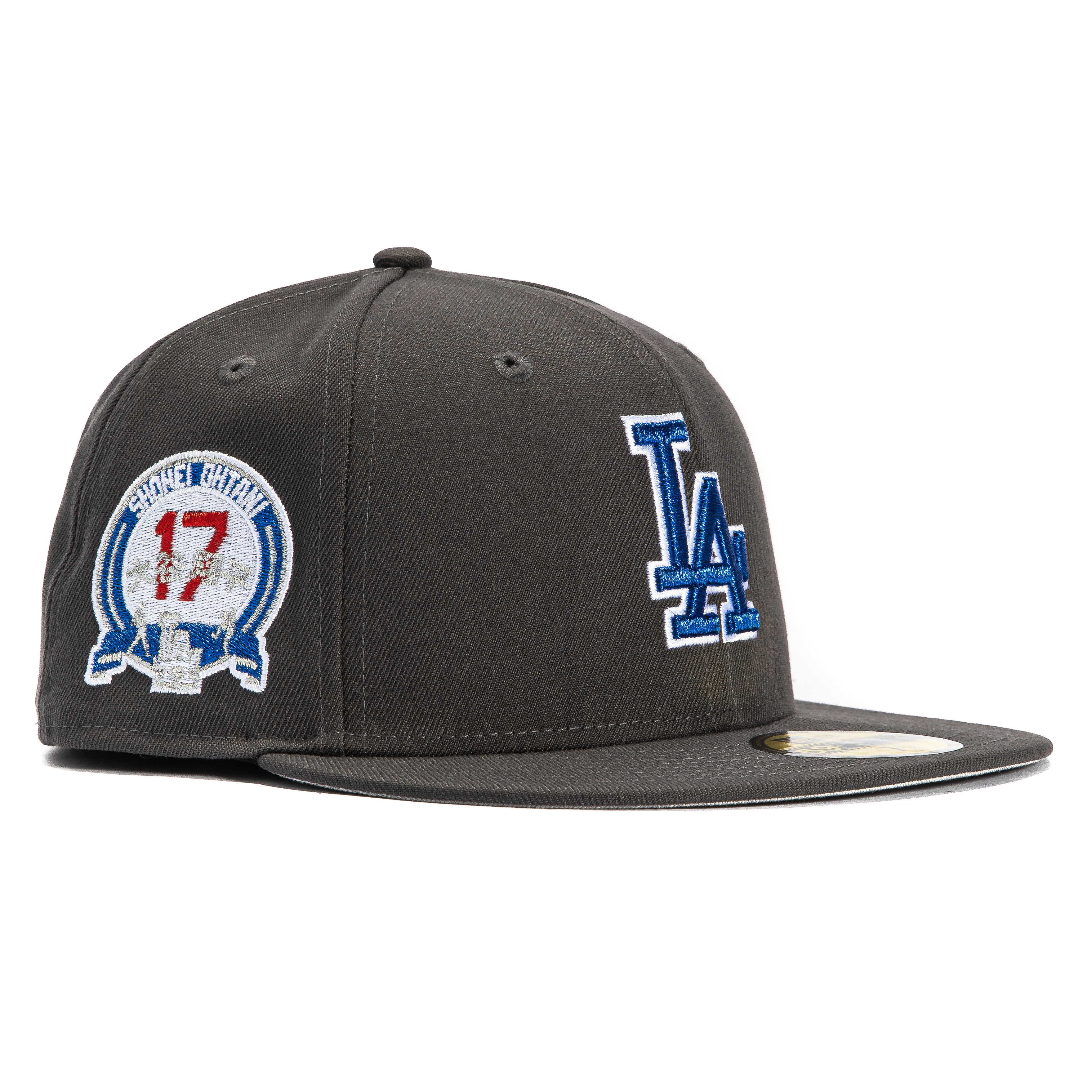 New Era 59Fifty Los Angeles Dodgers Shohei Ohtani 17 Patch Hat - Graphite, Royal、mySite、vikingsvslions