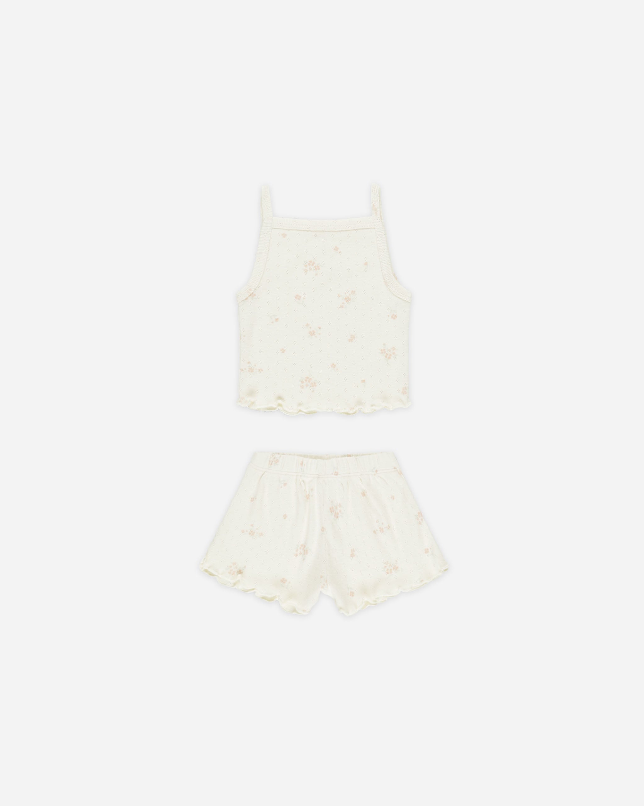  Pointelle Tank + Shortie Set || Pink Ditsy、mySite、layawaytickets