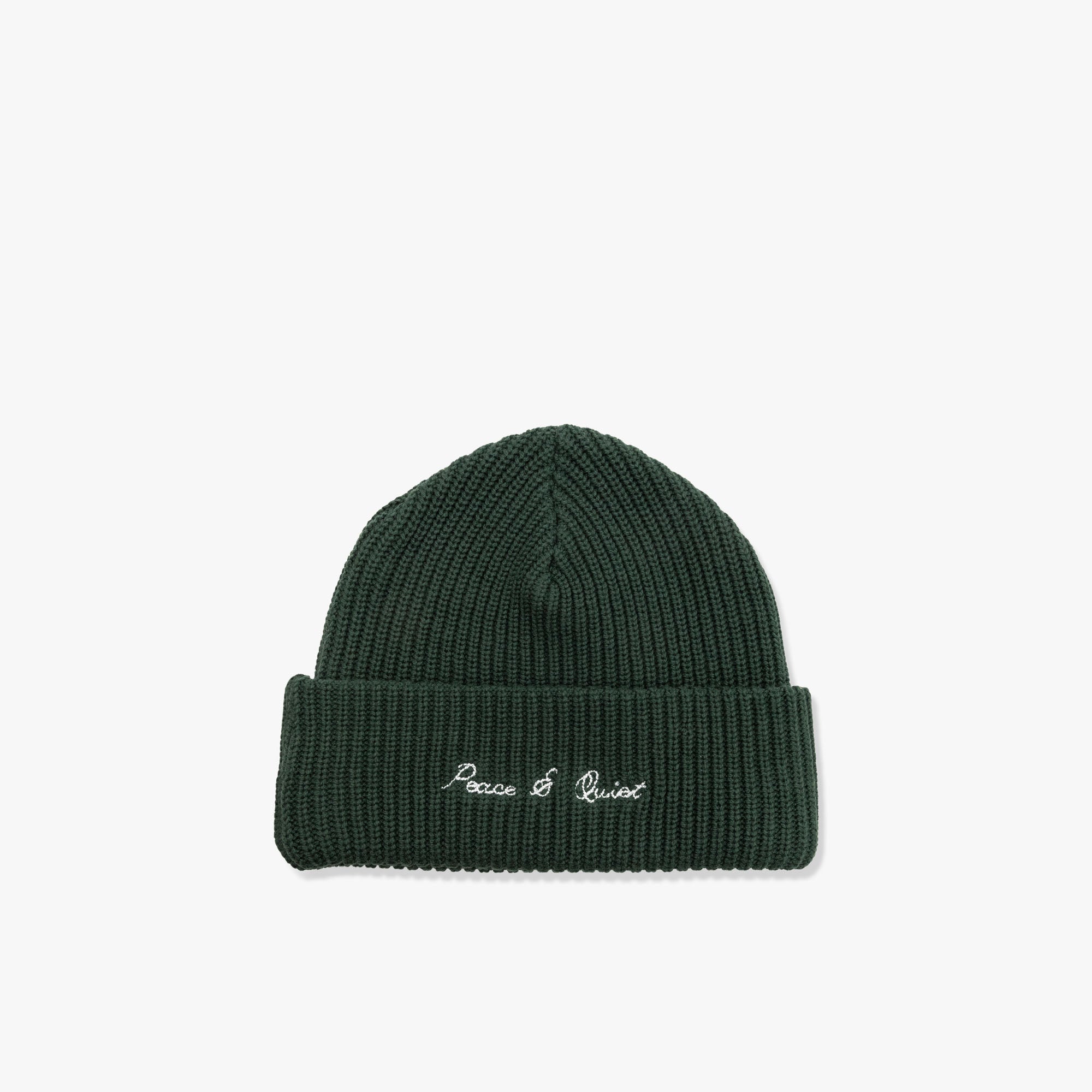 Museum Of Peace & Quiet Signature Rib Knit Beanie / Forest、mySite、merchandisen
