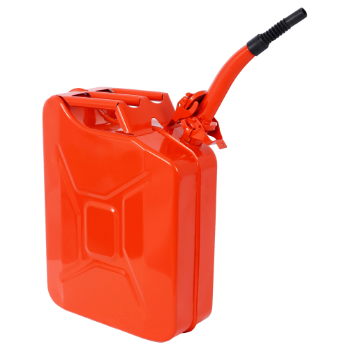 20 Liter (5 Gallon) Jerry Fuel Can with Flexible Spout, Portable Jerry Cans Fuel Tank Steel Fuel Can, Fuels Gasoline Cars, Trucks, Equipment,RED 4pcs/set、、eastwooduniform