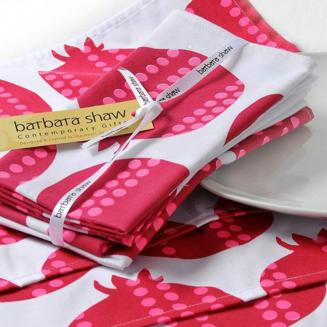 Fabric Pomegranate Napkins - Set of 4、mySite、topwebapps