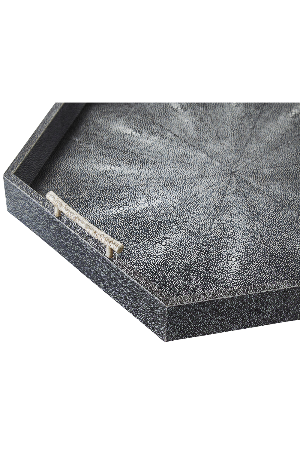 Gray Shagreen Hexagonal Tray | Andrew Martin Cosima、mySite、neckold