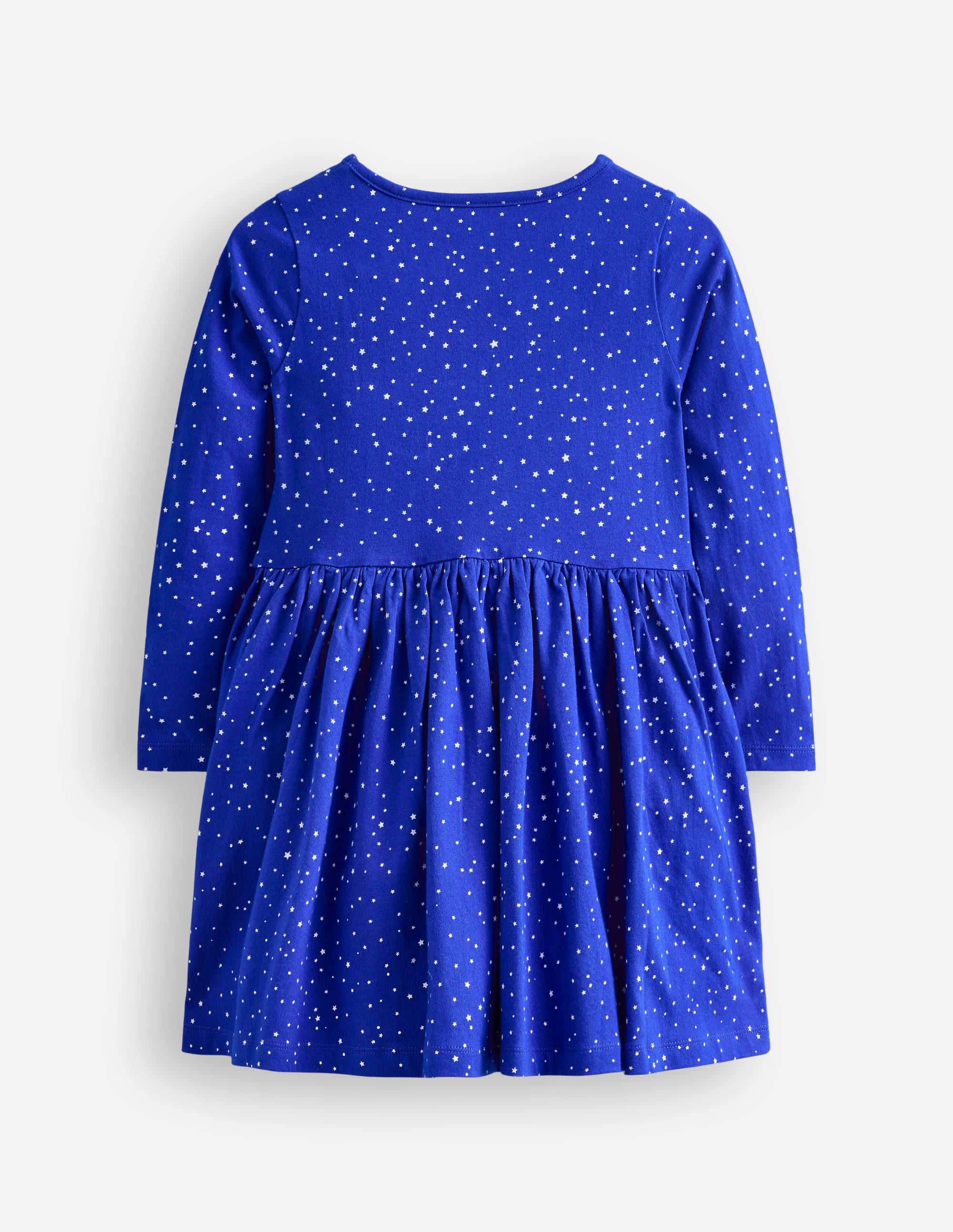 Appliqué Hem Jersey Dress-Soft Starboard Blue Christmas、mySite、ashleygrahame