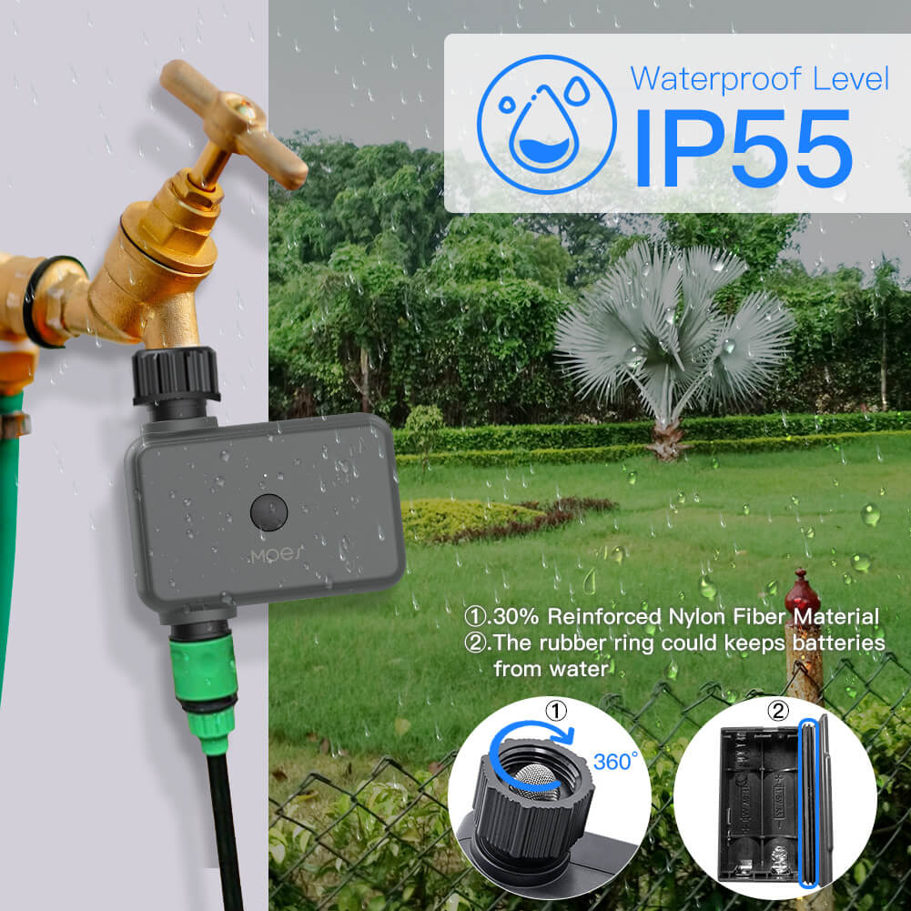 Bluetooth Smart Sprinkler Water Timer with Rain Delay Filter Washer Programmable Irrigation Timer、mySite、fannypackpong
