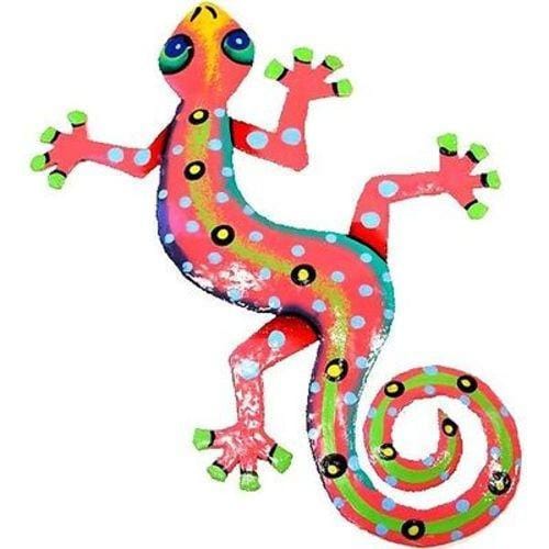 Eight Inch Pink Metal Gecko - Caribbean Craft *、mySite、g9winljtr