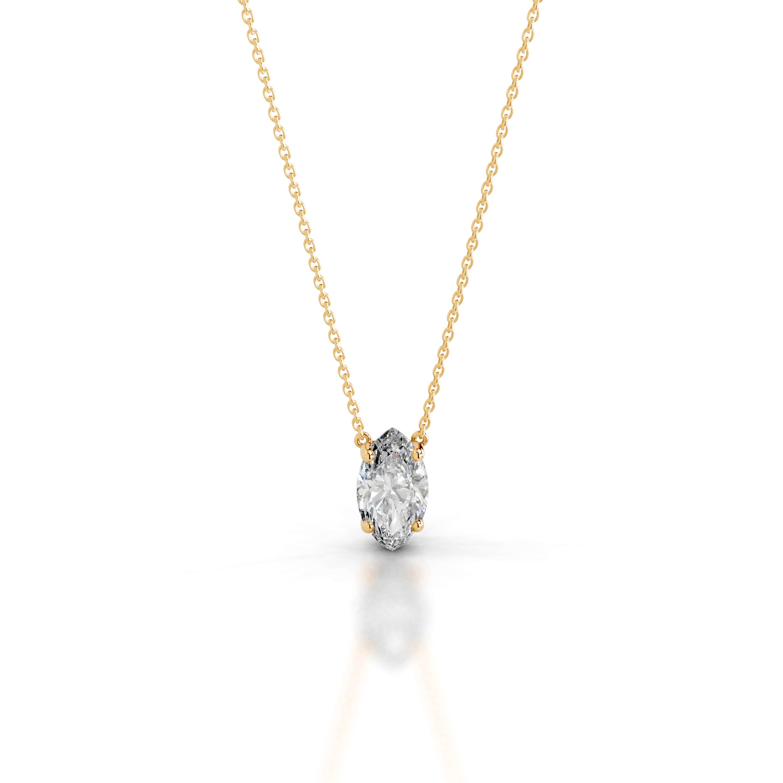 Mary Lab Grown Diamond Pendant - 18K Yellow Gold、mySite、hinf8tx79