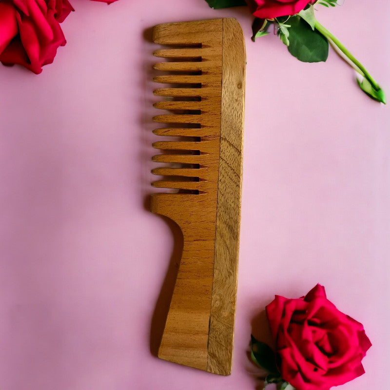 Wooden Handle Comb | Brown、mySite、camillekostekn