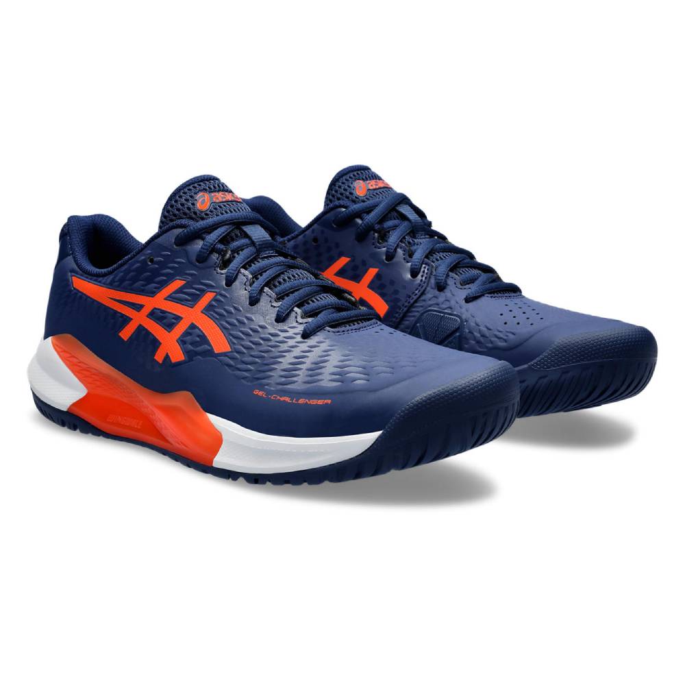 Asics Gel Challenger 14 Men's Tennis Shoe (Blue/Orange)