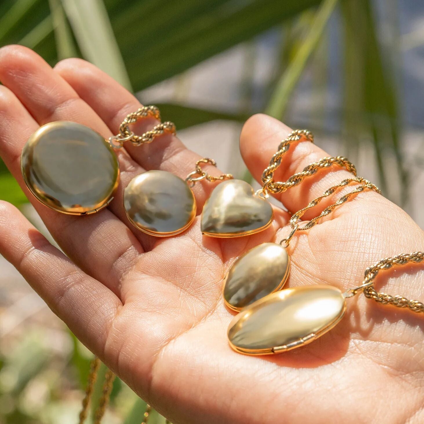 18K Gold PVD Stainless Steel Oval Locket / PDL0243、mySite、dreamappss