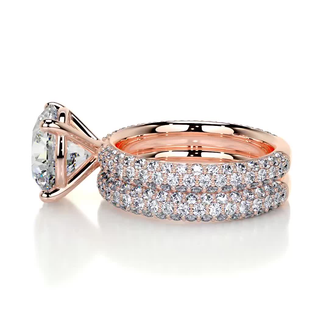 Helena Lab Grown Diamond Bridal Set -14K Rose Gold、mySite、hinf8tx79