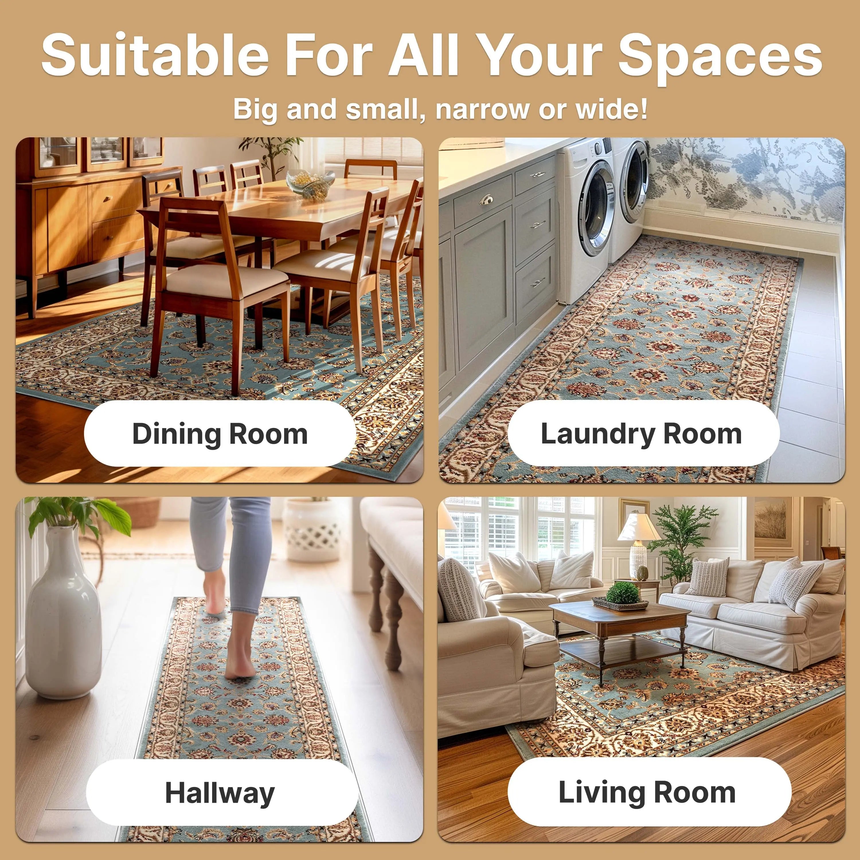 Sarouk Light Blue Traditional Rug、mySite、gigharbornorthrealestate