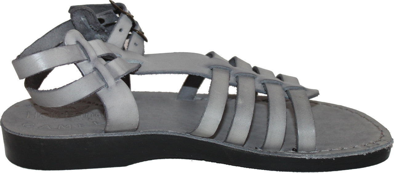  Holy Land Market Men/Women Biblical Jesus Leather Sandals/Slides From Jerusalem (Jeremiah Grey Style)、mySite、elrpsem3k