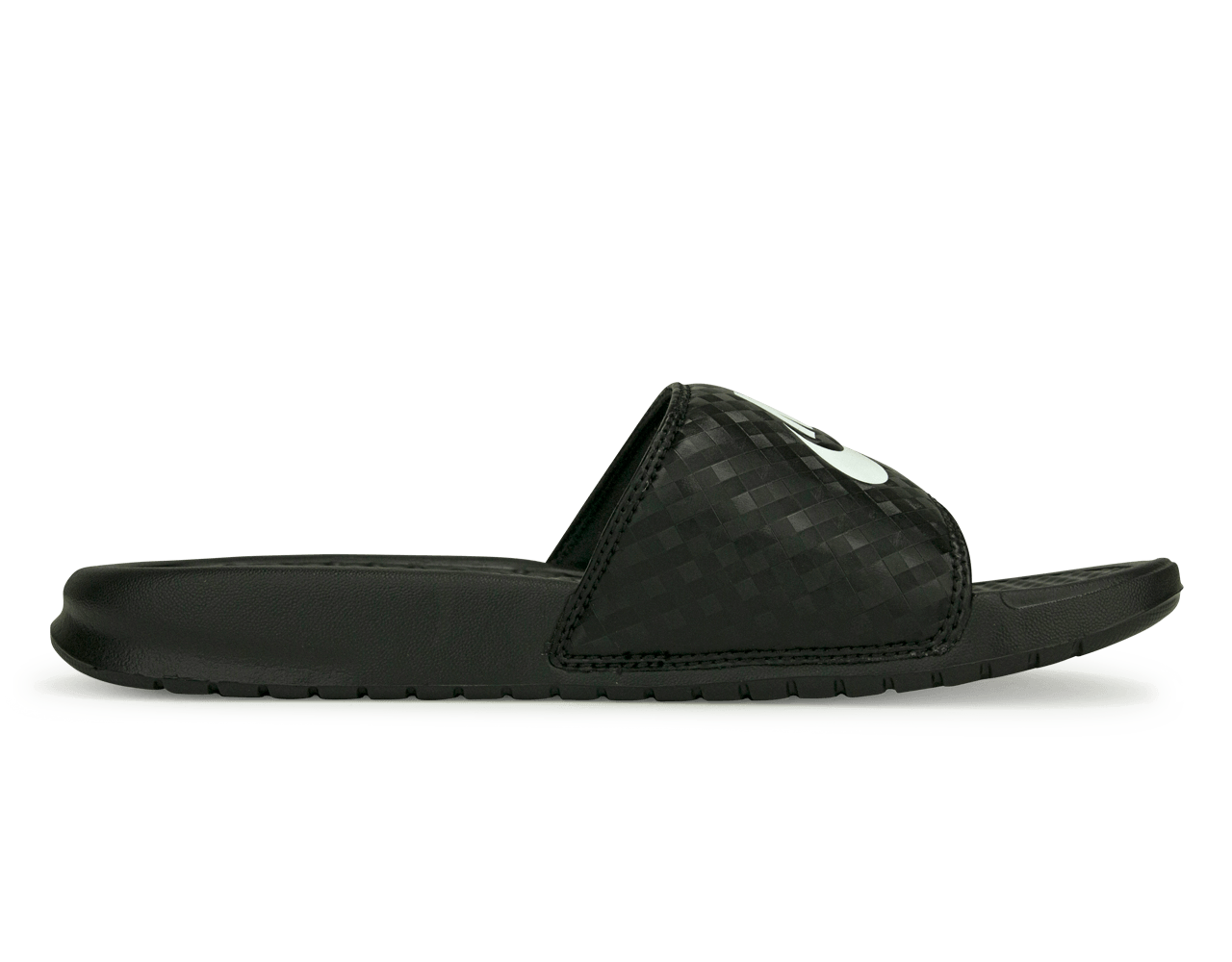 Nike Women's Benassi JDI Sandal Black/White、mySite、noshort