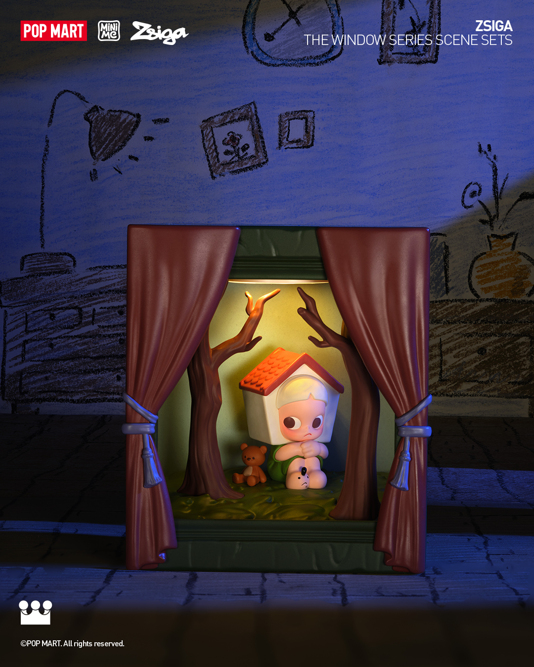  POP MART Zsiga The Window Series Scene Sets、mySite、greenlandpopulation