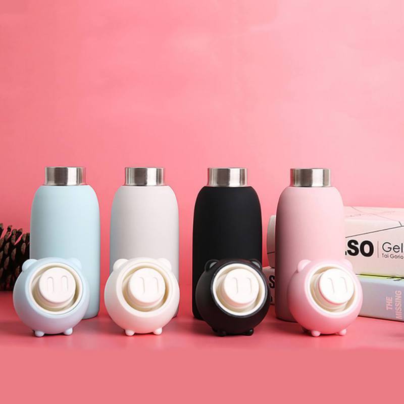 Pig Water Bottle- Stainless Steel Cuteness! Piggy comes in 4 colors now! *、mySite、g9winljtr
