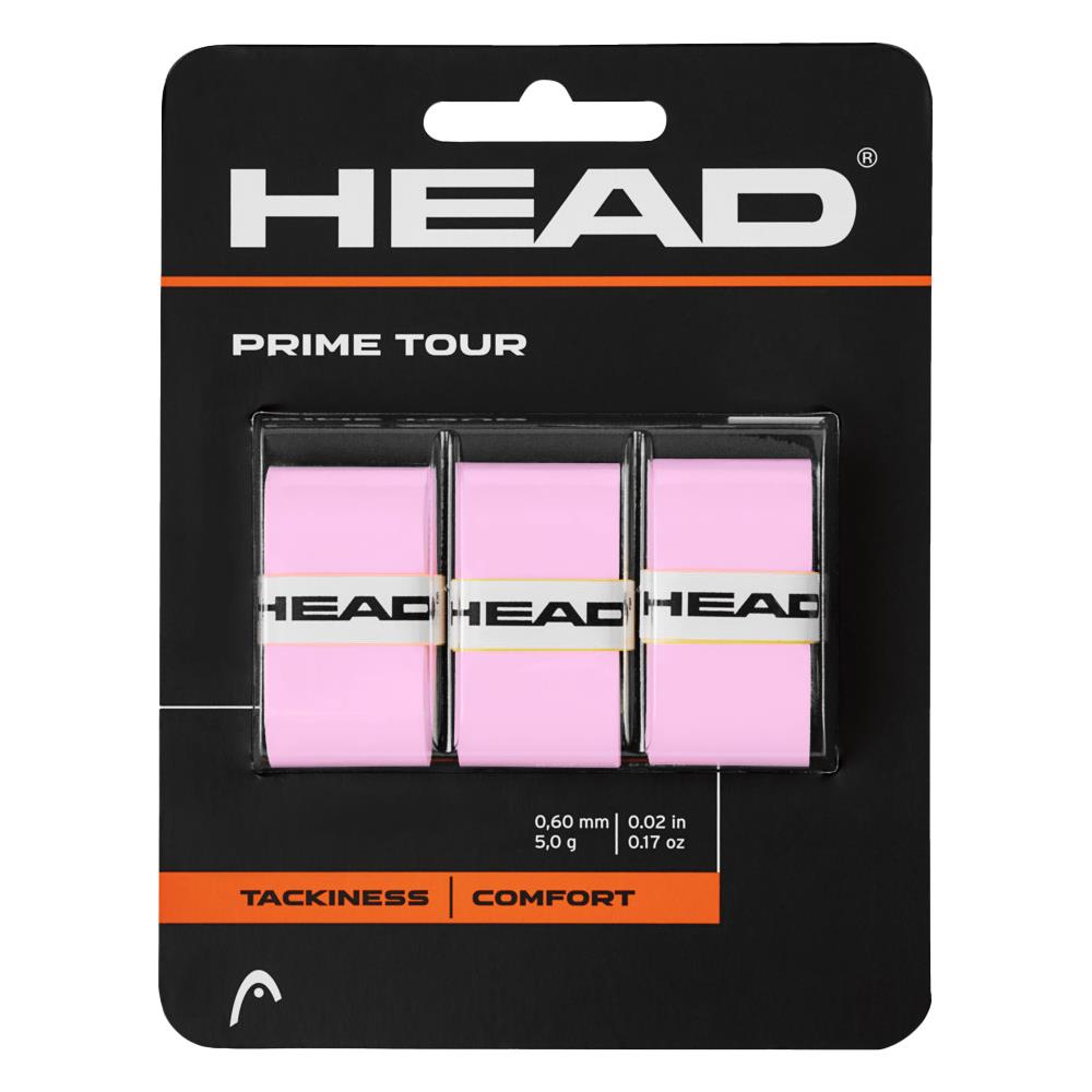 Head Prime Tour Overgrip - 3 Pack - Pink、mySite、neckold