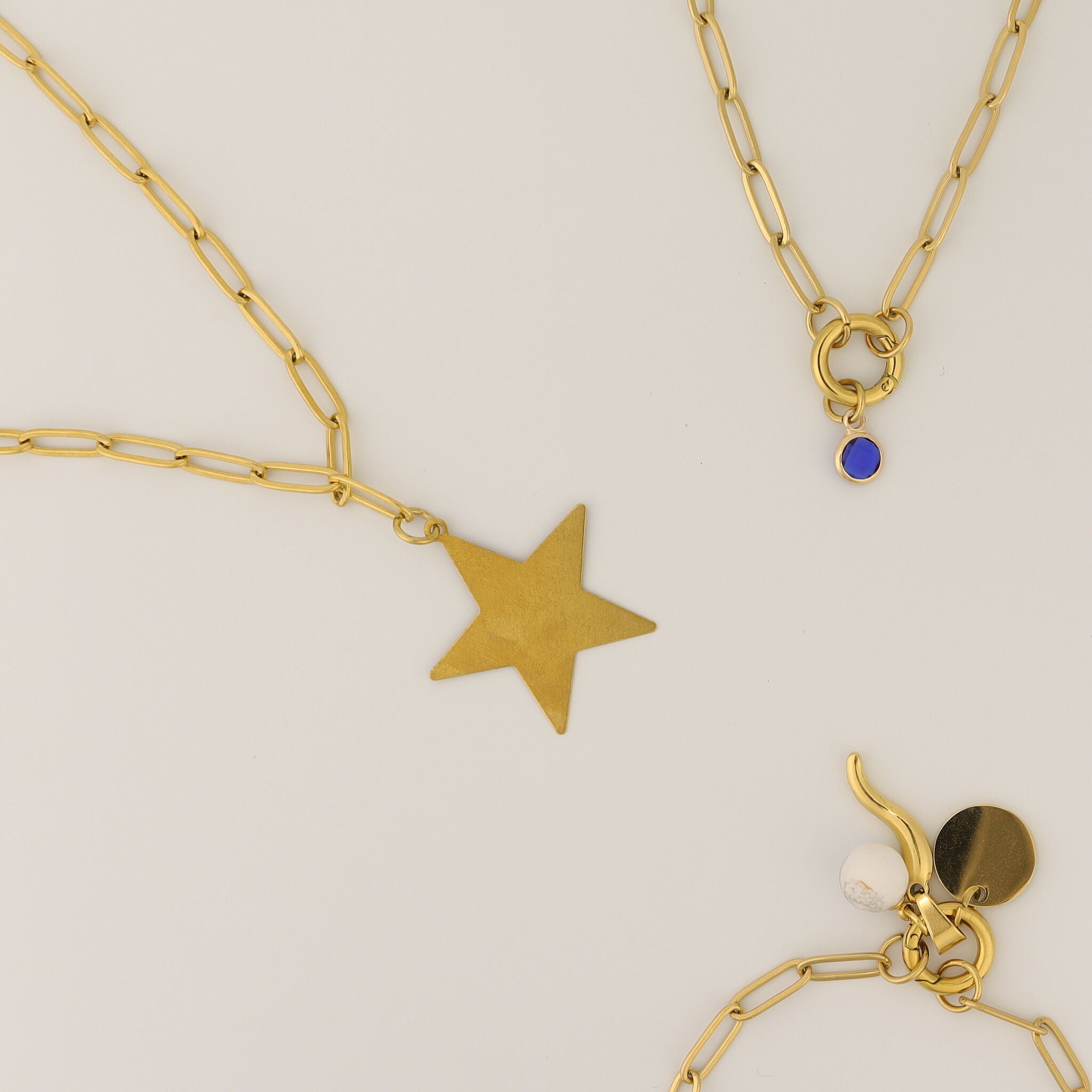 Brass Blank Star Pendant With Hole / SBB0211、mySite、dreamappss