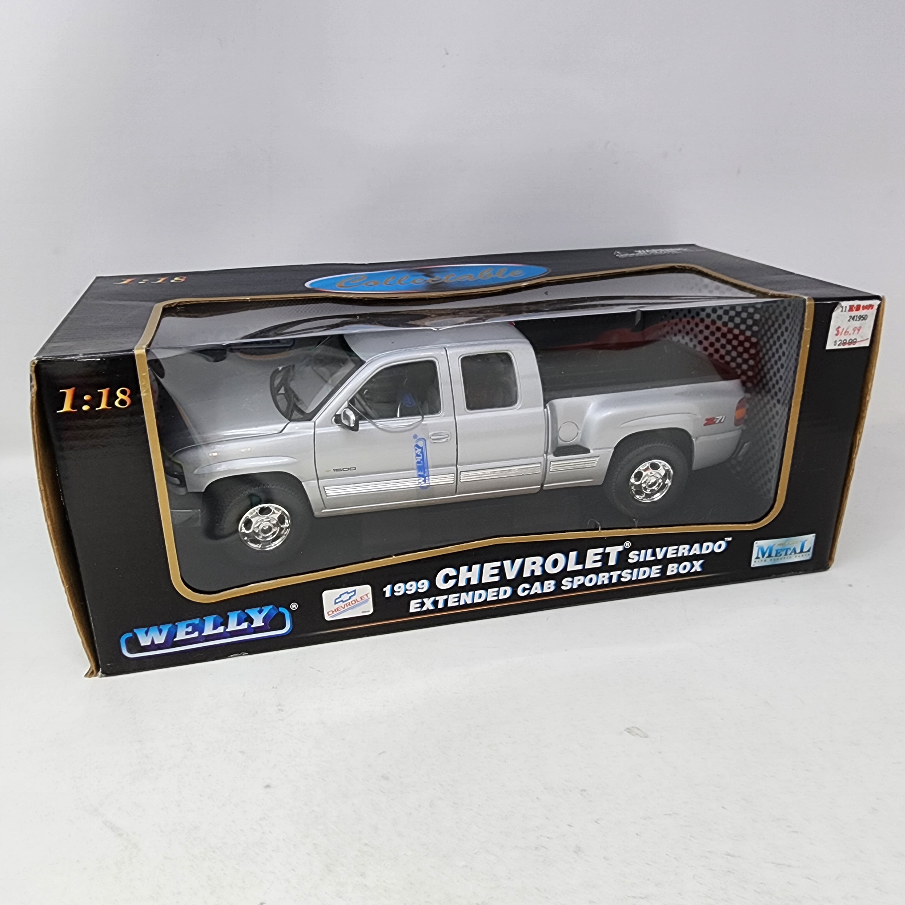 1999 Chevrolet Silverado Extended Cab Sportside Box * Welly Collectibles 1/18 Scale、mySite、hgirdovlk