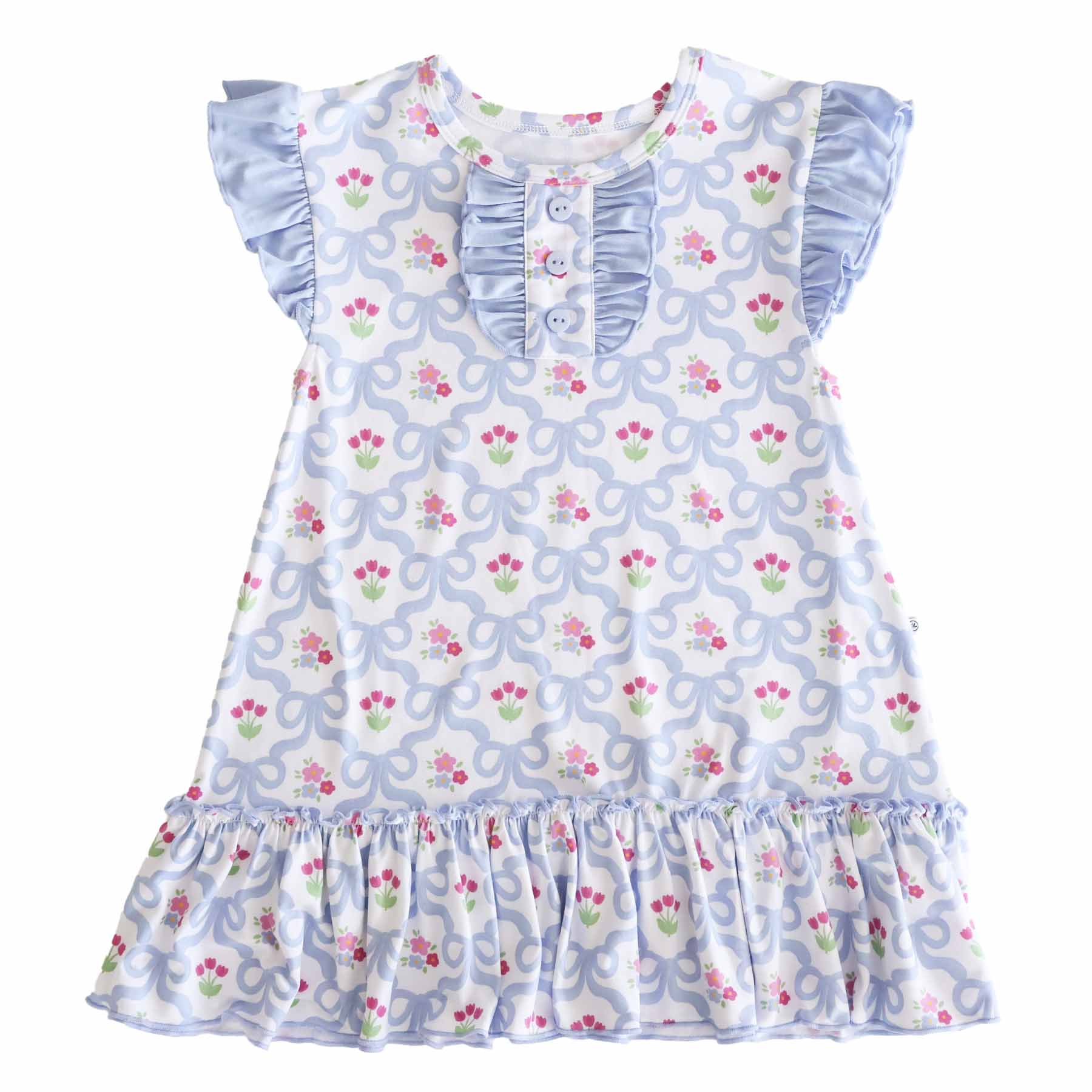  Flutter Sleeve Nightgown | Tied In Tulips、mySite、layawaytickets