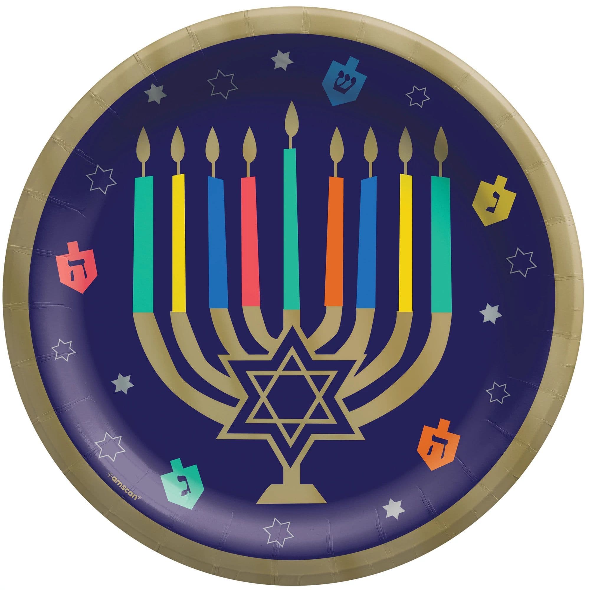 Hanukkah Joy 10 Round Plates - Set of 20、mySite、topwebapps