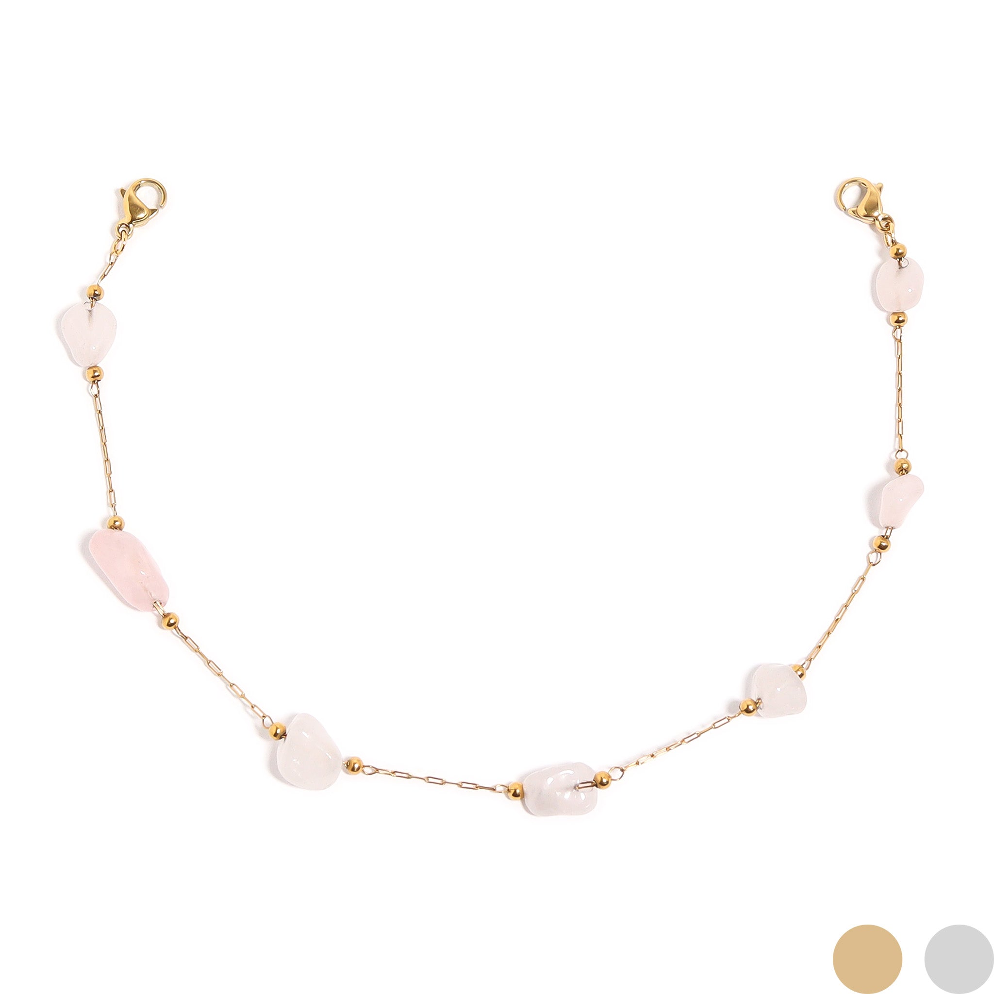 18K Gold PVD Stainless Steel Crystal Stone Trucker Hat Chain / CHN0034、mySite、dreamappss