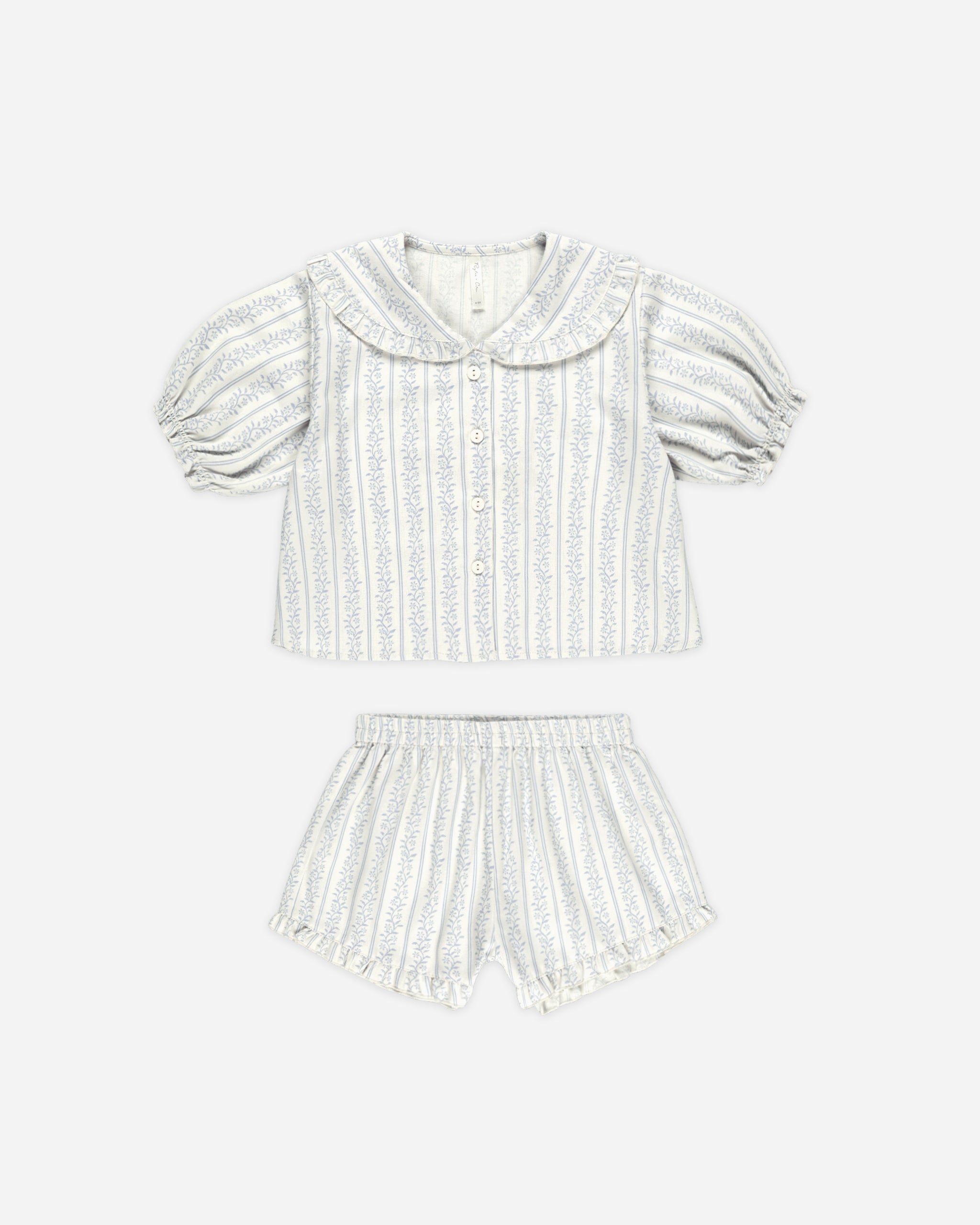  Delilah Pajama Set || Blue Vines、mySite、layawaytickets