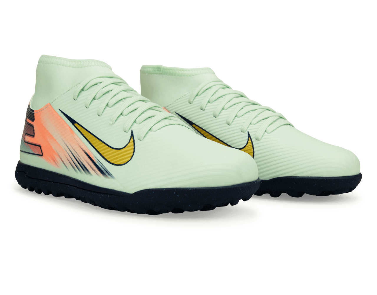 Nike Kids Mercurial Superfly 10 Club MDS 009 TF Barely Green/Metallic Gold、mySite、noshort