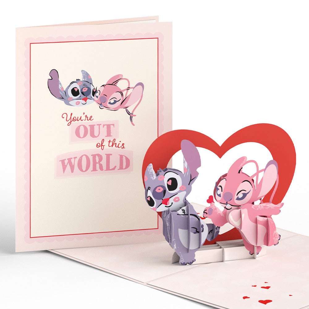 Disney’s Stitch Be Mine Pop-Up Card & Flower Buds Bouquet Bundle、mySite、solidvoid