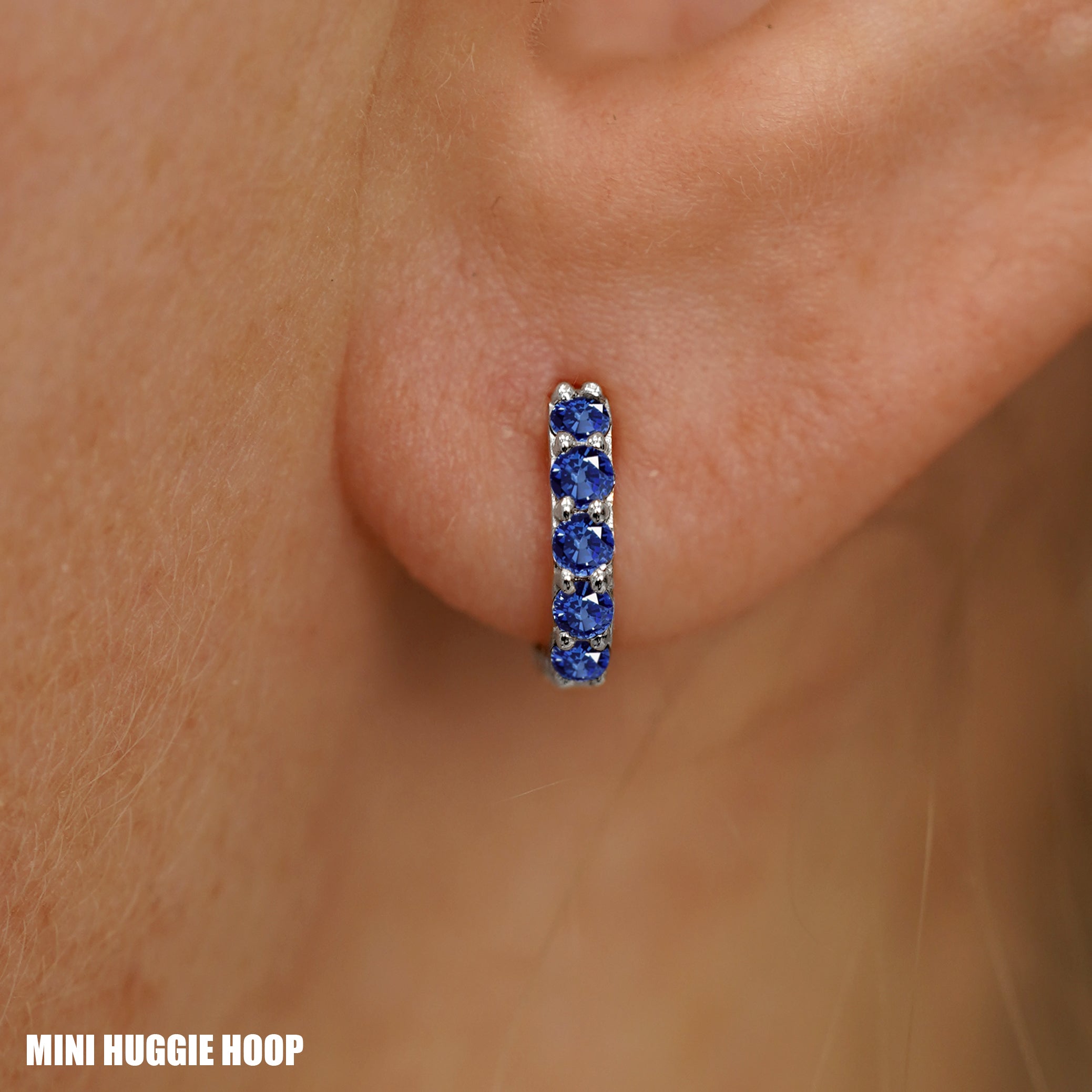 Blue Sapphire Huggie Hoop、mySite、hinf8tx79