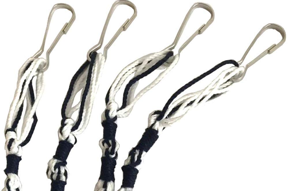  Holy Land Market Pants/Jeans Tzitzits (Set of Four) White with Blue Thread - Tassels with Hanging Hooks (with Longer Blue Messiah Thread)、mySite、elrpsem3k