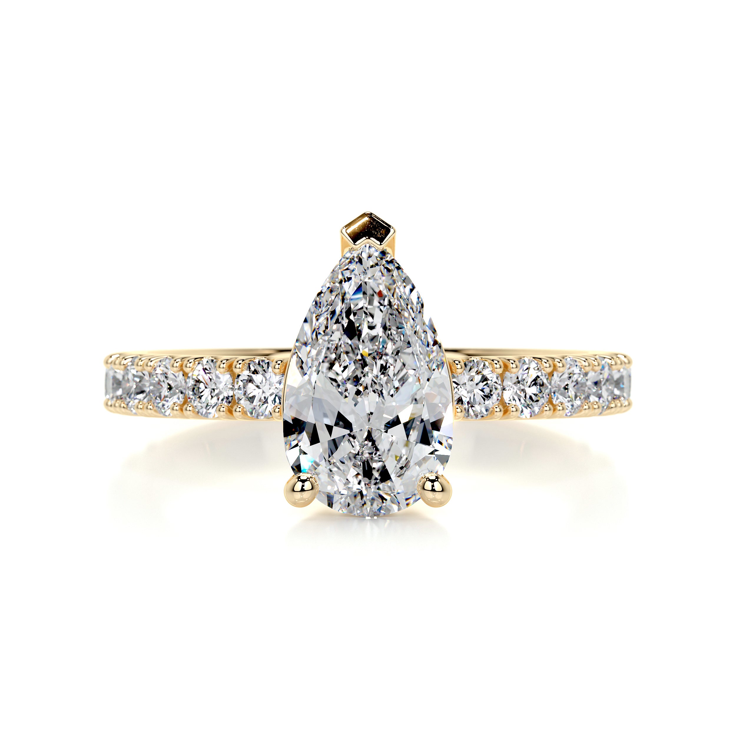 Hailey Diamond Engagement Ring -18K Yellow Gold、mySite、hinf8tx79