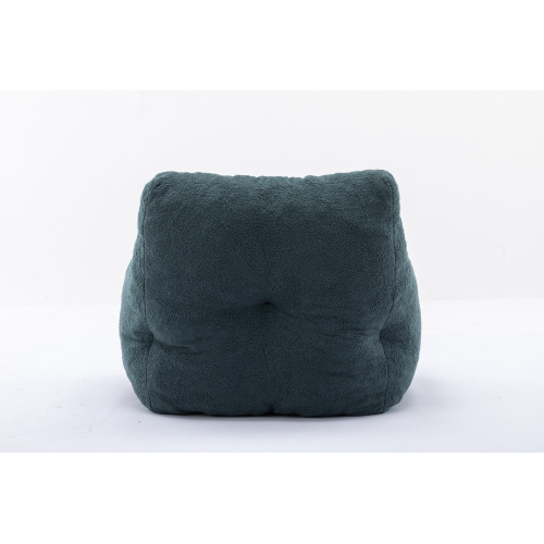 010-Soft Teddy Fabric Tufted Foam Bean Bag Chair With Teddy Fabric Ivory White、、casual
