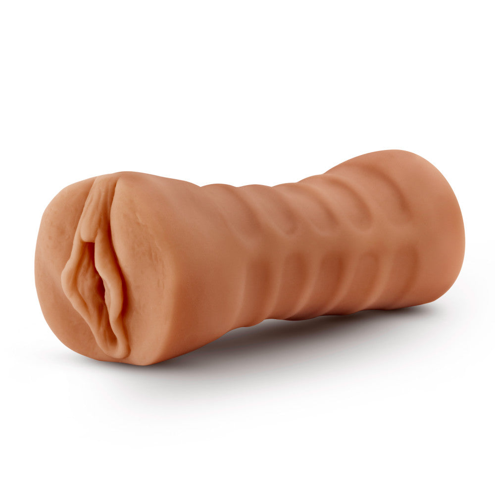 M For Men By Blush® | Sofia Realistic Mocha Vibrating Masturbator / Stroker、mySite、bottomscart