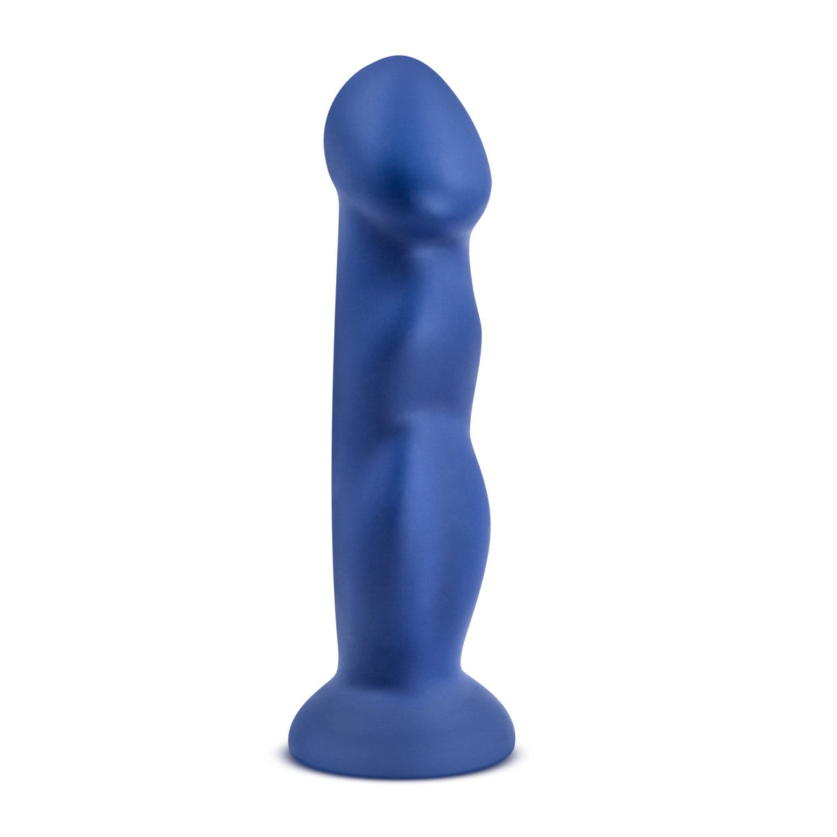 Avant By Blush® | Suko Indigo D12: Artisan 8 Inch Curved G-Spot Dildo with Suction Cup Base - Elegantly Made with Smooth Ultrasilk® Purio™ Silicone、mySite、bottomscart