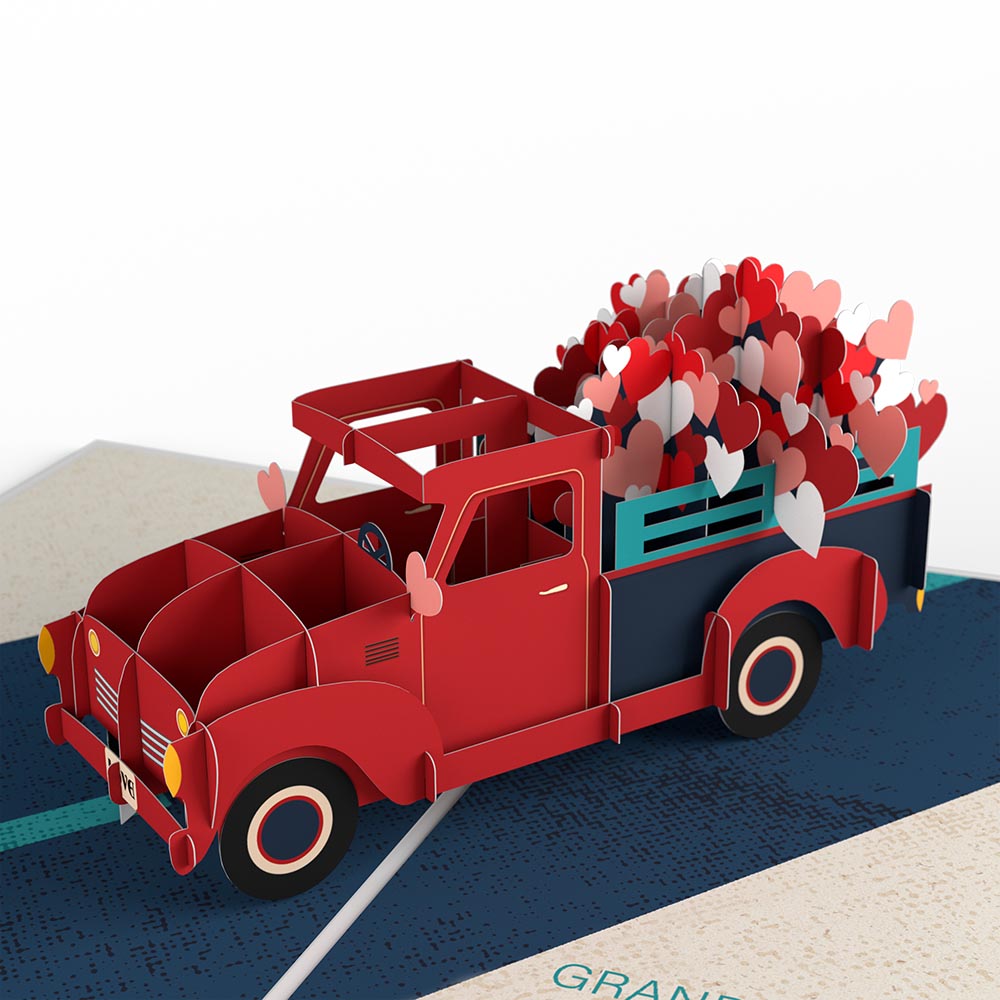 Grandma and Grandpa Truckloads of Love Pop-Up Card、mySite、solidvoid