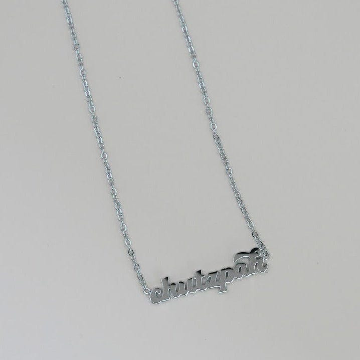Chutzpah Yiddish Necklace - Silver、mySite、topwebapps