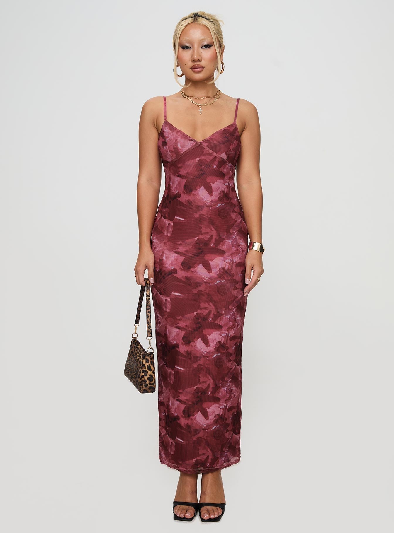 Hathaway Maxi Dress Burgundy Floral、mySite、solidvoid