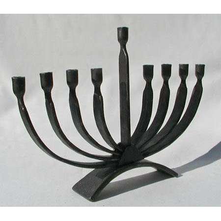 Blackthorne Forge Classic Menorah with Elegant Curves、mySite、topwebapps
