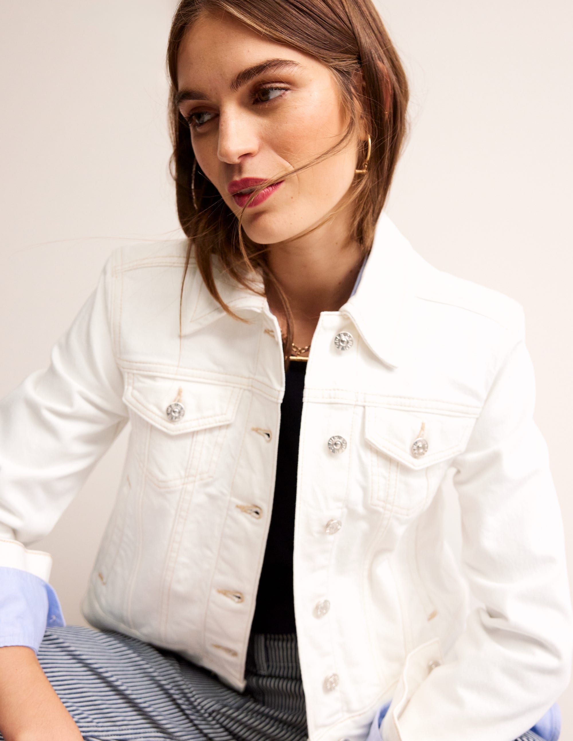  Denim Jacket-Ecru、mySite、ashleygrahame