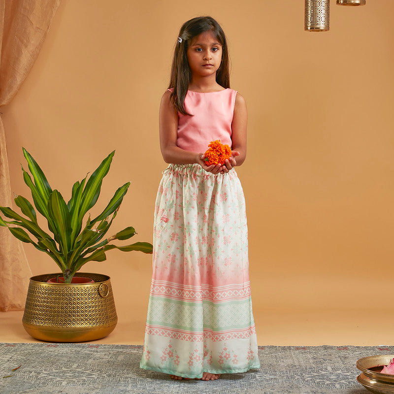 Silk Lehenga Set | Printed | Pink、mySite、camillekostekn