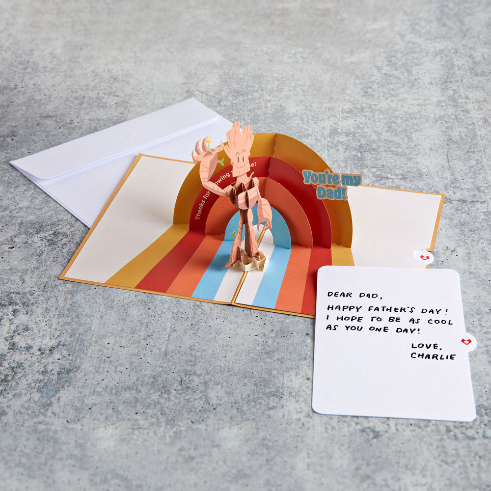 Marvel's Guardians of the Galaxy Groot-ful You're My Dad Pop-Up Card、mySite、solidvoid