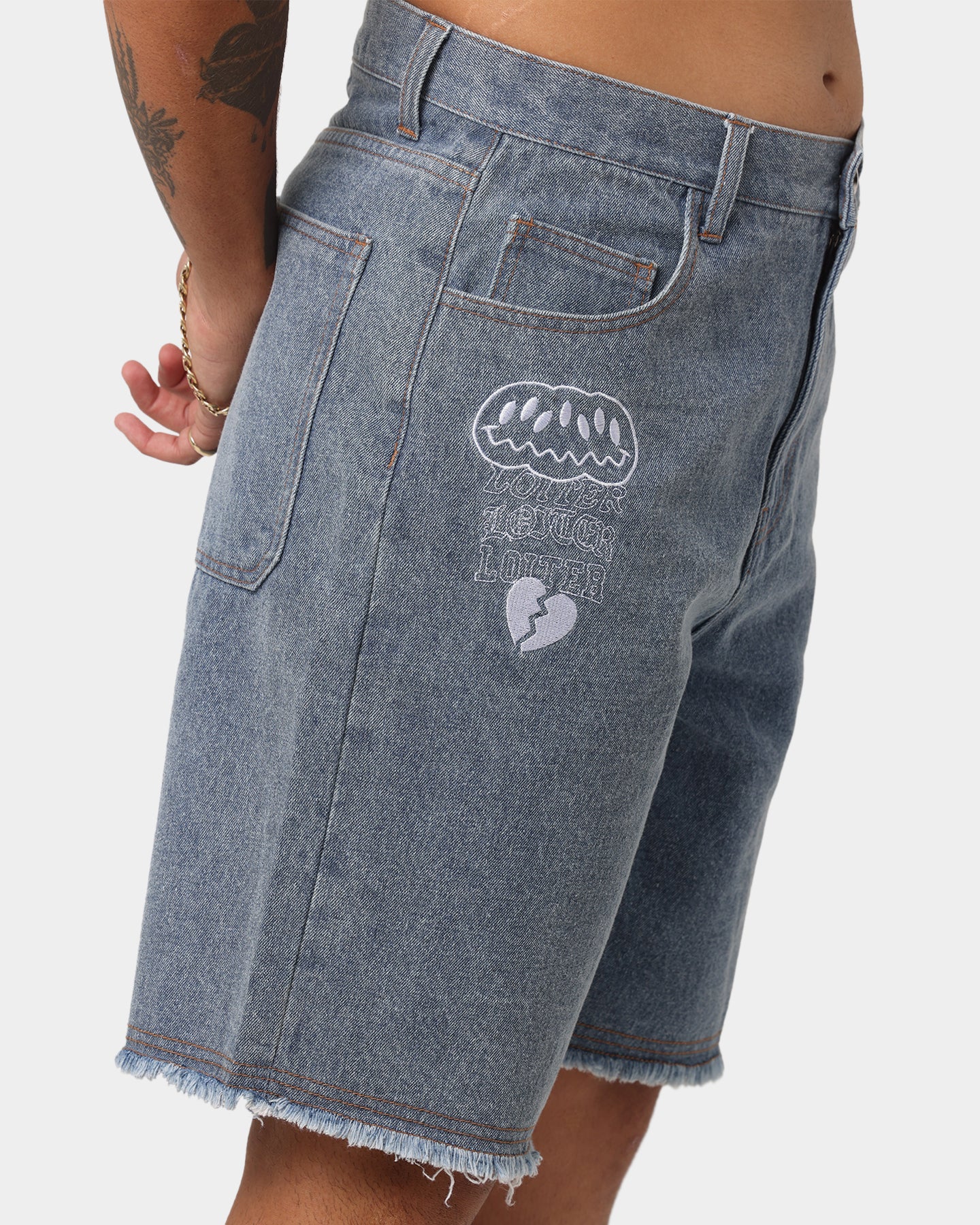 Loiter Freedom Skate Denim Shorts Blue、mySite、zt4zffjzw