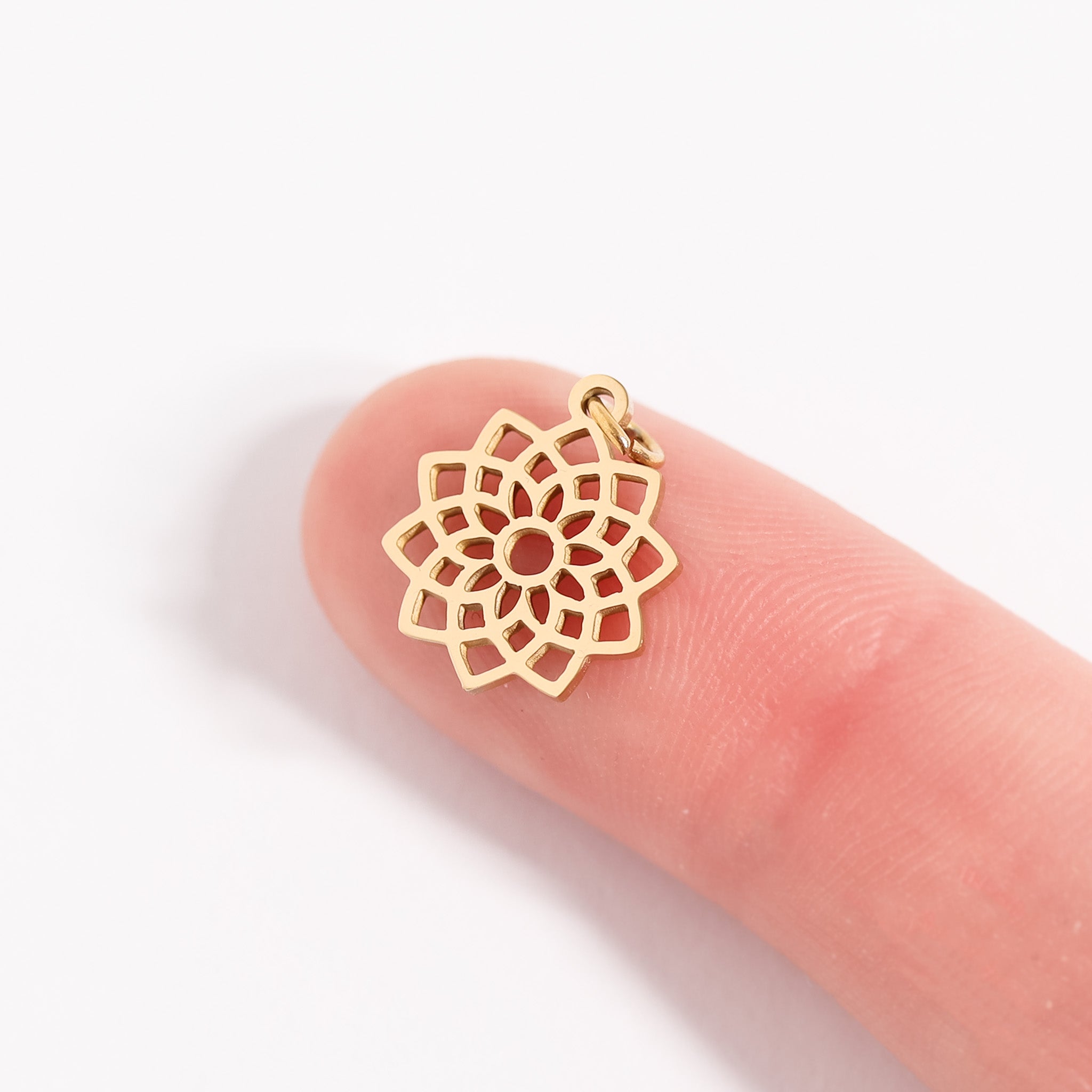 18K Gold PVD Stainless Steel Chakra Charms / PDL0176、mySite、dreamappss