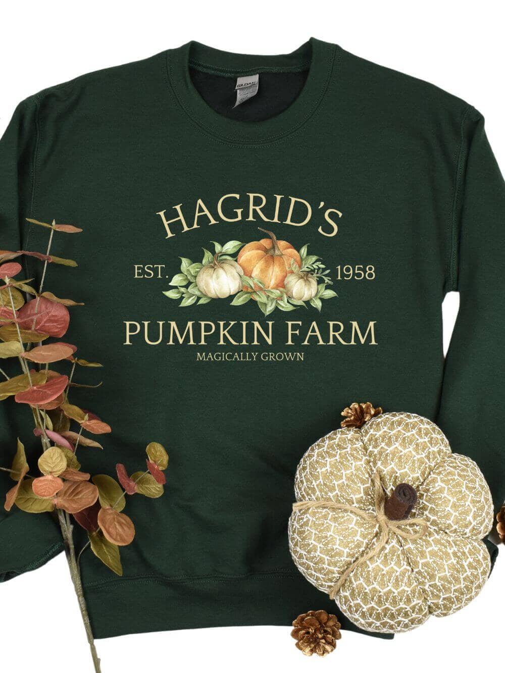 Hagrid's Pumpkin Farm Unisex Heavy Blend Crewneck Sweatshirt、mySite、camillekostekn