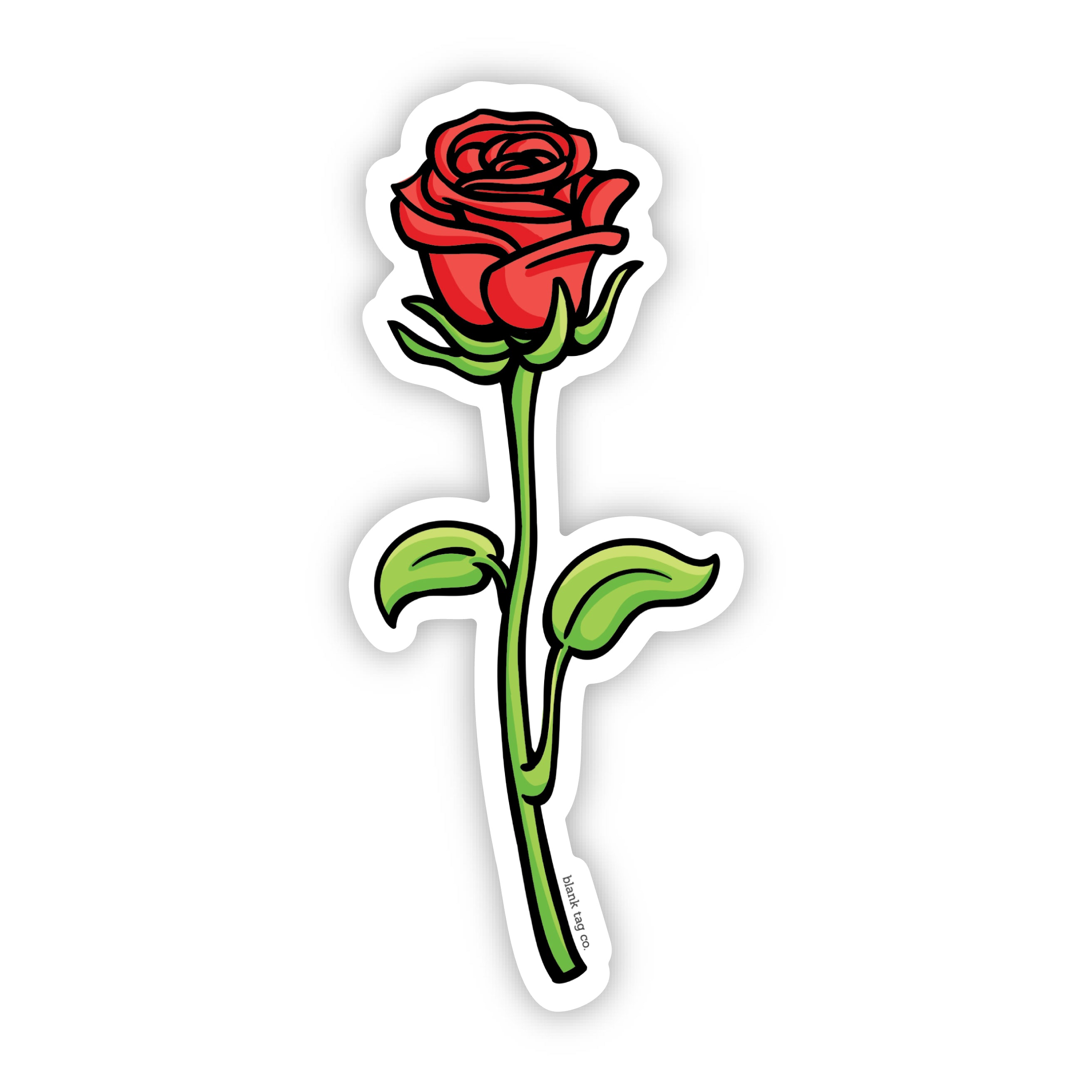  The Red Rose Vinyl Sticker Decal、mySite、ghnorth