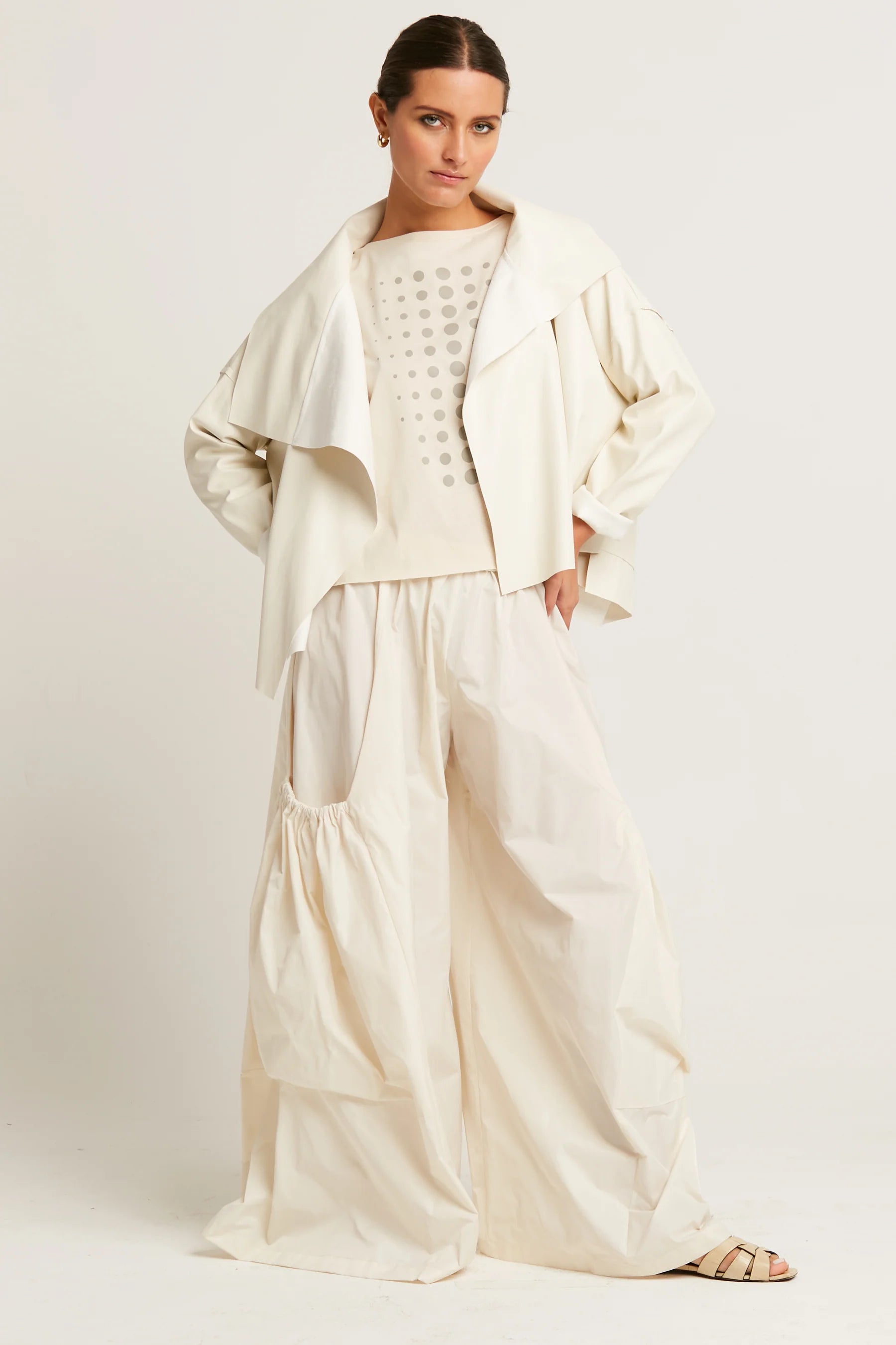 Planet by Lauren G Cropped Asymmetrical Jacket、mySite、noshort